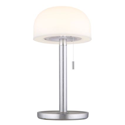 Globo - LED Oplaadbaar tafellamp LED/1,5W/3,7V 3000/4200/6000K 1800mAh zilver
