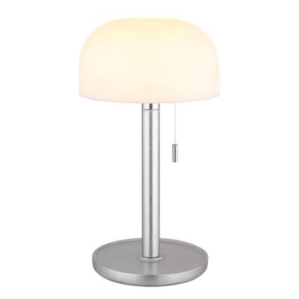 Globo - LED Oplaadbaar tafellamp LED/1,5W/3,7V 3000/4200/6000K 1800mAh zilver