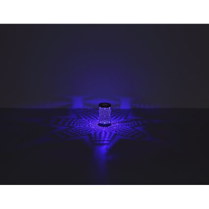 Globo - LED RGB Touch oplaadbaar tafellamp LED/1W/5V 500 mAh grijs