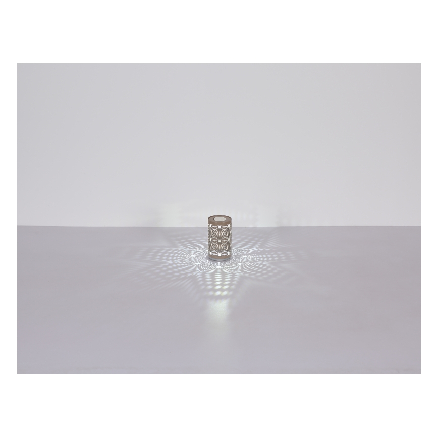 Globo - LED RGB Touch oplaadbaar tafellamp LED/1W/5V 500 mAh grijs