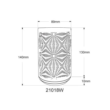 Globo - LED RGB Touch oplaadbaar tafellamp LED/1W/5V 500 mAh wit