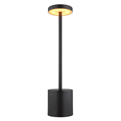Globo - Dimbaar LED touch tafellampje LED/1,2W/3,7V 2000K/3500K/7000K 1200 mAh USB zwart