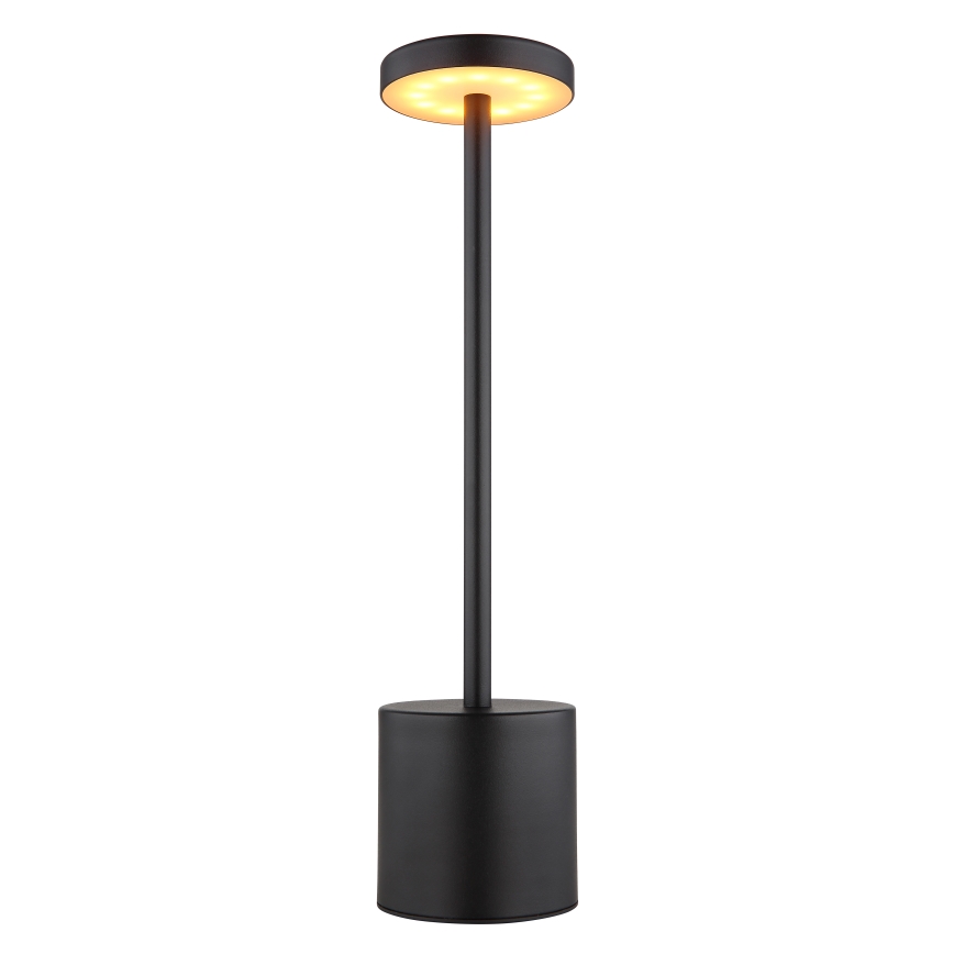 Globo - LED dimbare touch tafellamp LED/1,2W/3,7V 2000K/3500K/7000K 1200 mAh USB zwart