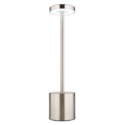 Globo - Dimbaar LED touch tafellampje LED/1,2W/3,7V 2000K/3500K/7000K 1200 mAh USB mat chroom