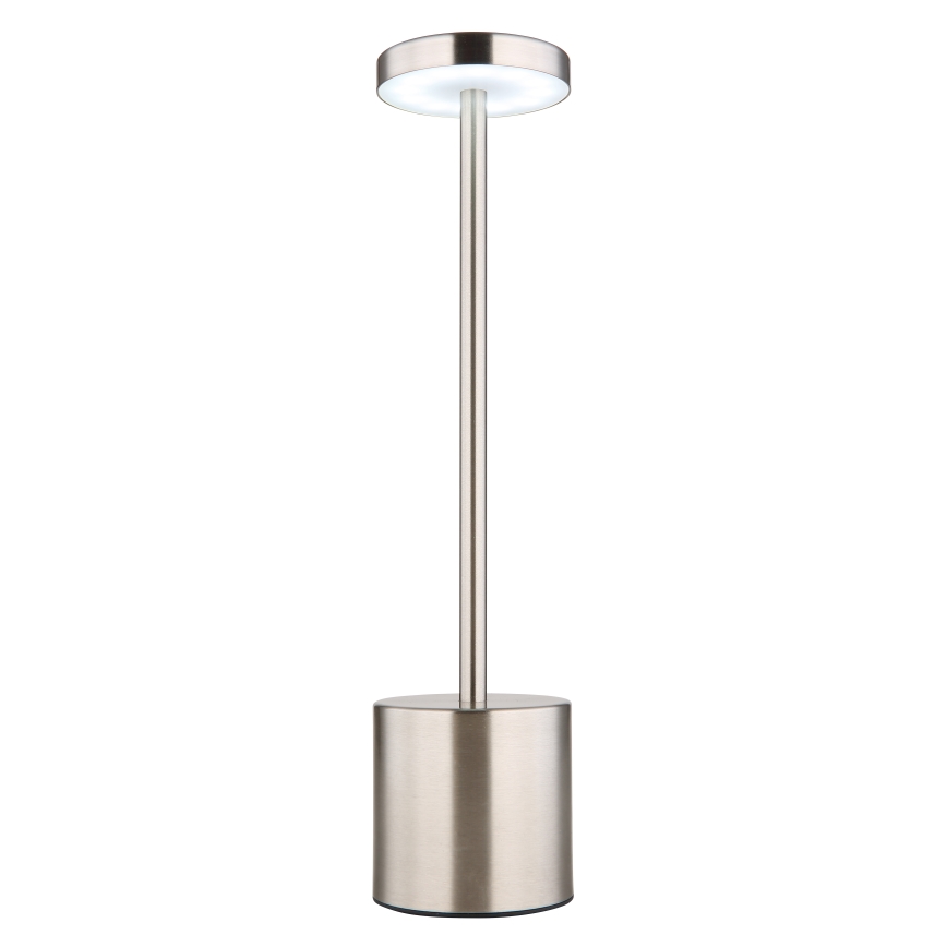 Globo - Dimbaar LED touch tafellampje LED/1,2W/3,7V 2000K/3500K/7000K 1200 mAh USB mat chroom