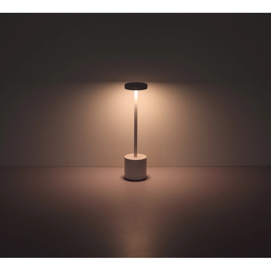Globo - Dimbaar LED touch tafellampje LED/1,2W/3,7V 2000K/3500K/7000K 1200 mAh USB wit