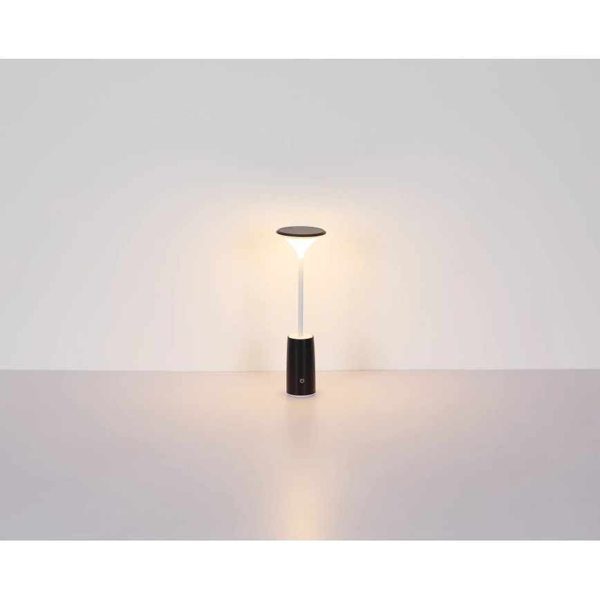 Globo - LED Dimbare oplaadbare touch tafellamp LED/1,2W/3,7V 3000K 1500mAh zwart