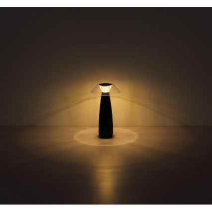 Globo - LED Dimbare oplaadbare touch tafellamp LED/1W/3,7V 3000K 1200mAh zwart
