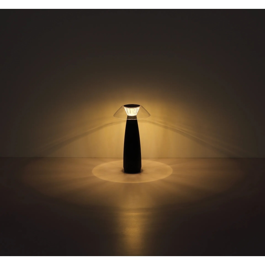 Globo - LED Dimbare oplaadbare touch tafellamp LED/1W/3,7V 3000K 1200mAh zwart