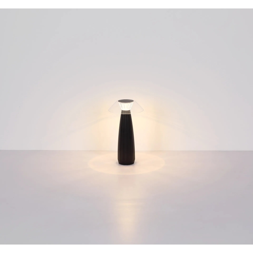 Globo - LED Dimbare oplaadbare touch tafellamp LED/1W/3,7V 3000K 1200mAh zwart