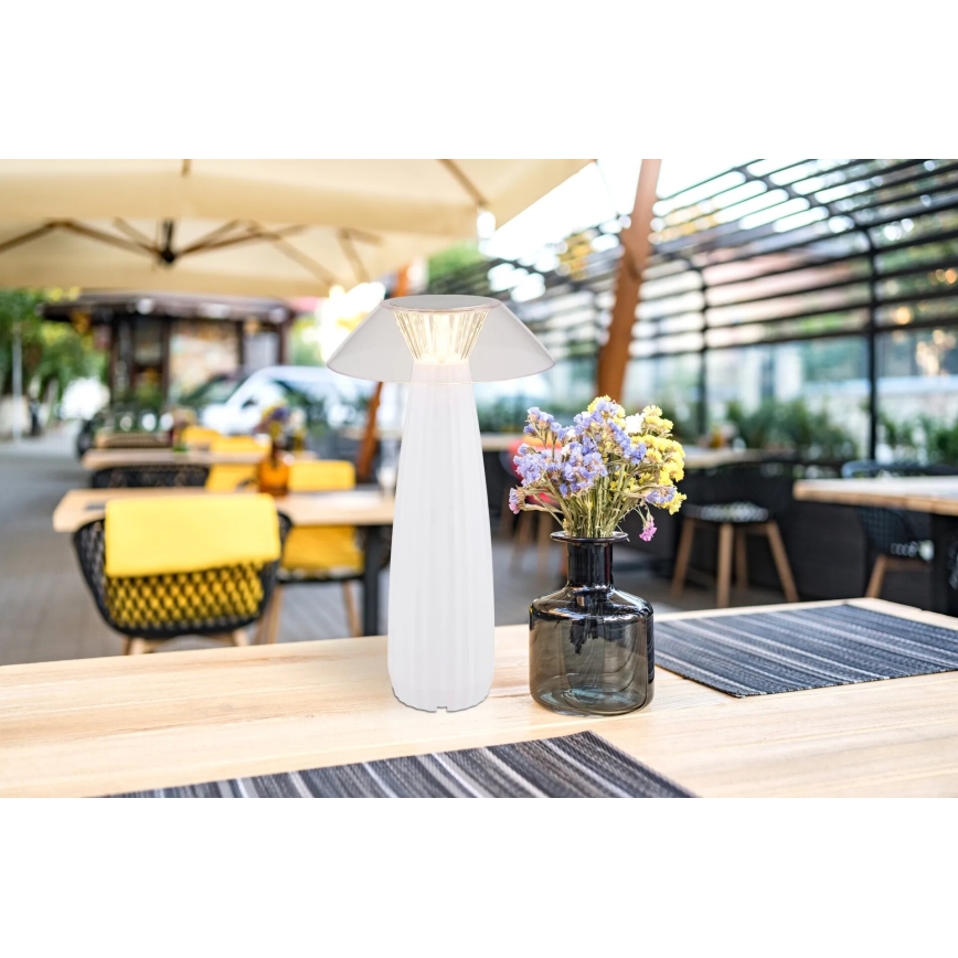 Globo - LED Dimbare oplaadbare touch tafellamp LED/1W/3,7V 3000K 1200mAh wit