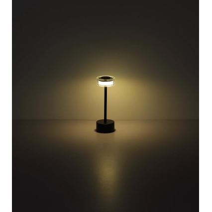 Globo - LED Dimbare oplaadbare touch tafellamp LED/2,5W/3,7V 2700/4000/6500K 1800mAh zwart