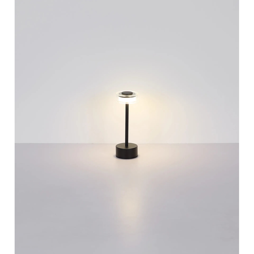 Globo - LED Dimbare oplaadbare touch tafellamp LED/2,5W/3,7V 2700/4000/6500K 1800mAh zwart