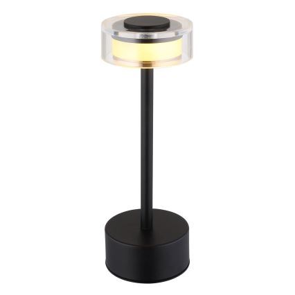 Globo - LED Dimbare oplaadbare touch tafellamp LED/2,5W/3,7V 2700/4000/6500K 1800mAh zwart