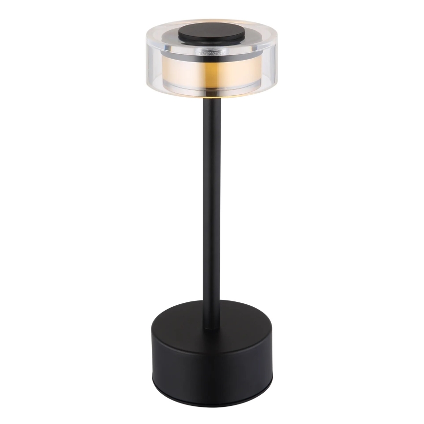 Globo - LED Dimbare oplaadbare touch tafellamp LED/2,5W/3,7V 2700/4000/6500K 1800mAh zwart