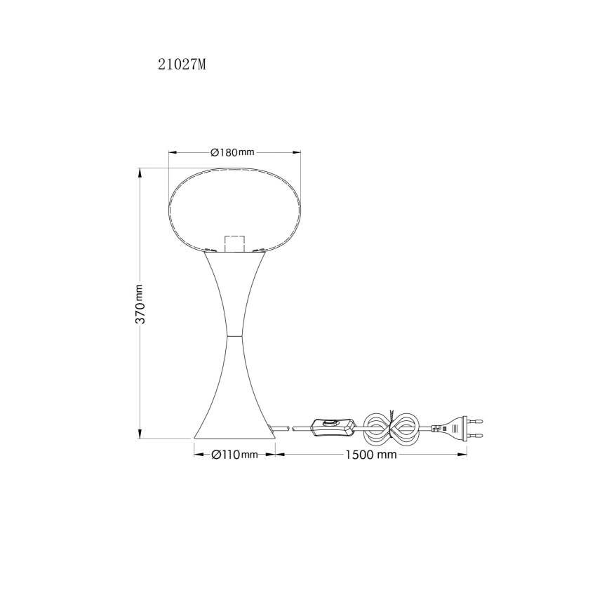 Globo - Tafellamp 1xE14/25W/230V goudkleurig