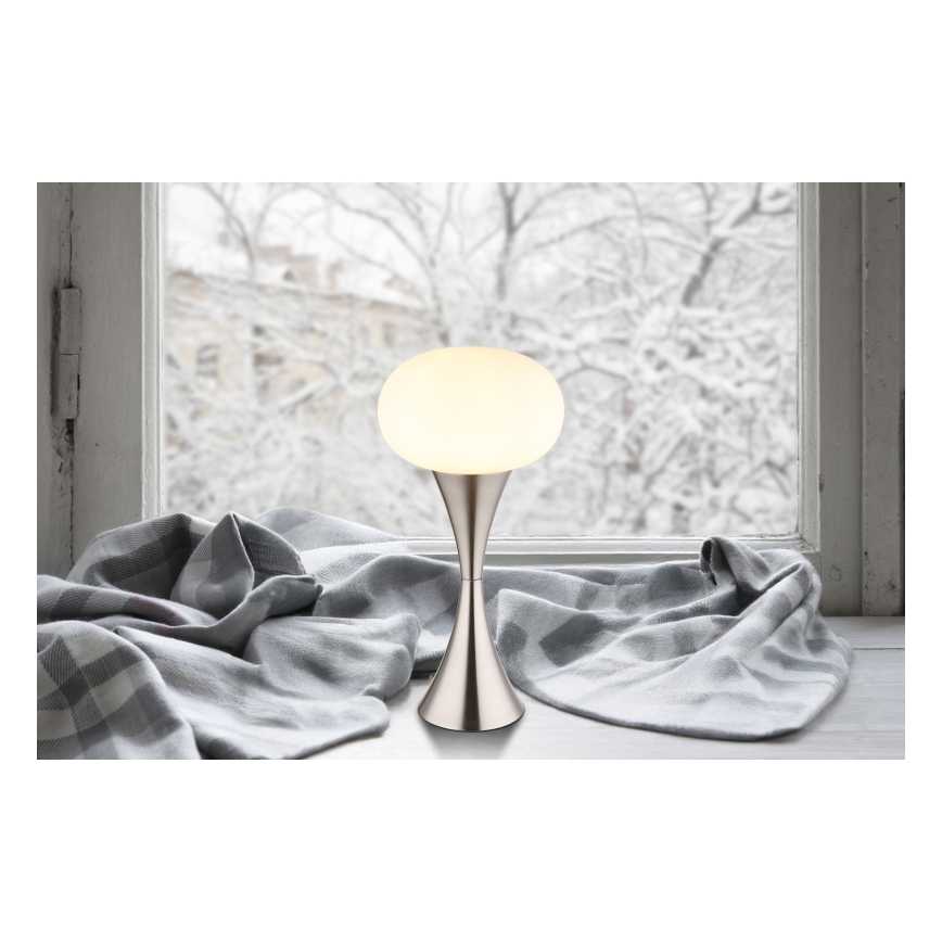 Globo - Tafellamp 1xE14/25W/230V mat chroom