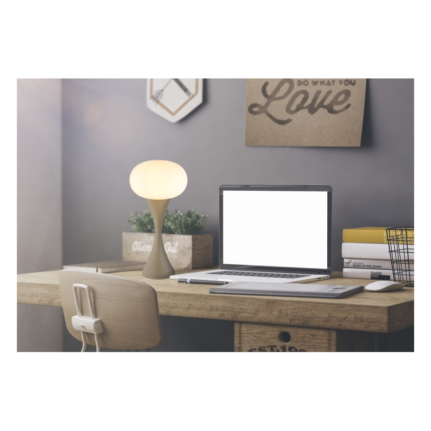 Globo - Tafellamp 1xE14/25W/230V beige