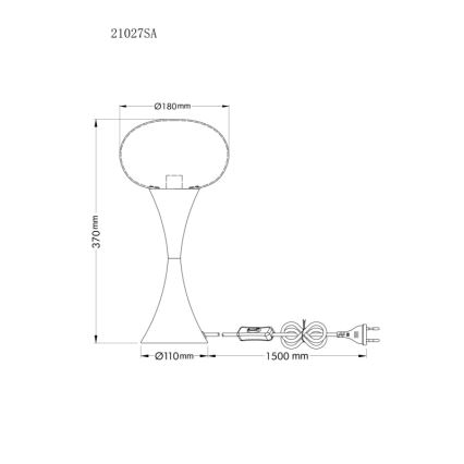 Globo - Tafellamp 1xE14/25W/230V beige