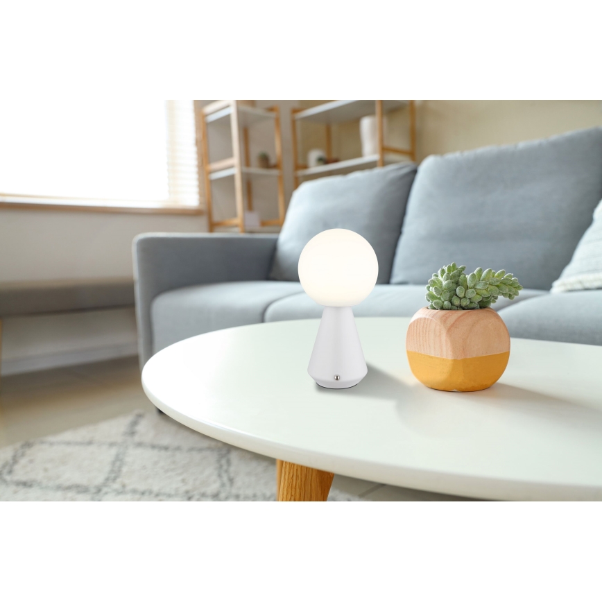 Globo - LED Dimbaar aanraken buitenshuis tafellamp LED/1,5W/5V 3000/4500/6500K 1800 mAh IP41 wit