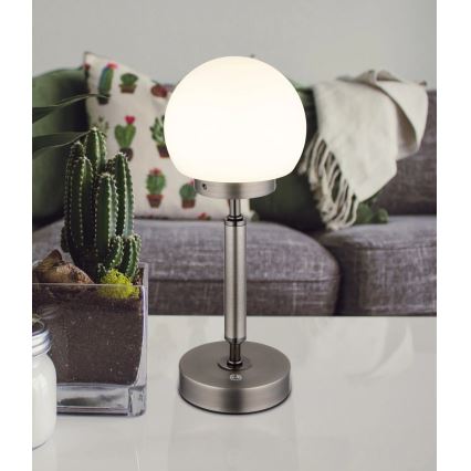 Globo - LED Dimbare oplaadbare touch tafellamp LED/2,5W/5V 1800mAh 2700/4000/6500K antraciet