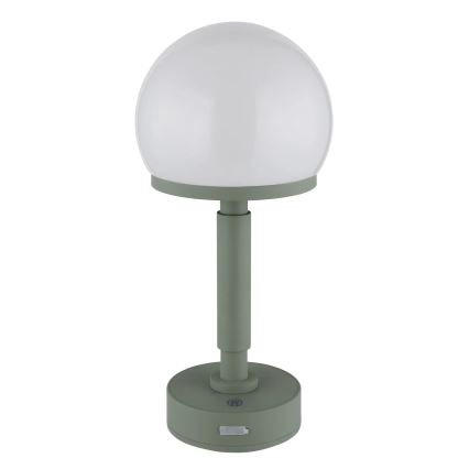 Globo - LED Dimbare oplaadbare touch tafellamp LED/2,5W/5V 1800mAh 2800K groen