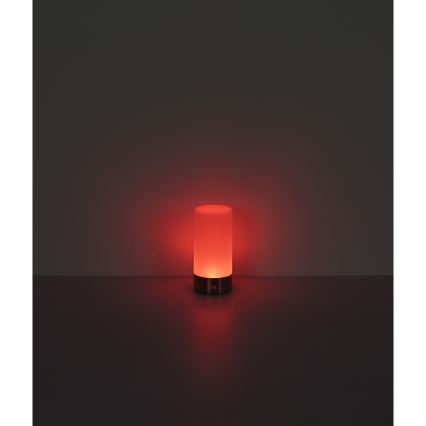 Globo - LED RGBW Dimbaar aanraken buitenshuis tafellamp LED/1,8W/5V 1500 mAh IP44 mat chroom