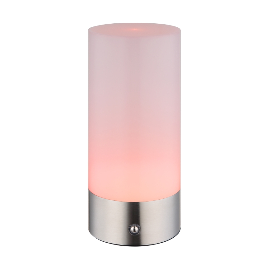 Globo - LED RGBW Dimbaar aanraken buitenshuis tafellamp LED/1,8W/5V 1500 mAh IP44 mat chroom