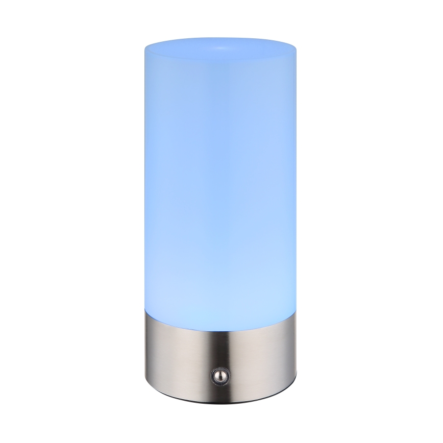Globo - LED RGBW Dimbaar aanraken buitenshuis tafellamp LED/1,8W/5V 1500 mAh IP44 mat chroom