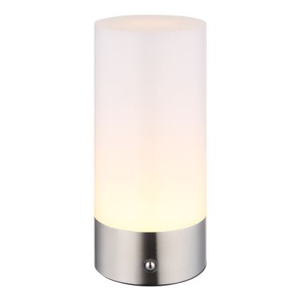 Globo - LED RGBW Dimbaar aanraken buitenshuis tafellamp LED/1,8W/5V 1500 mAh IP44 mat chroom