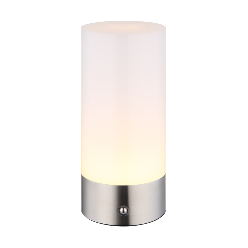 Globo - LED RGBW Dimbaar aanraken buitenshuis tafellamp LED/1,8W/5V 1500 mAh IP44 mat chroom