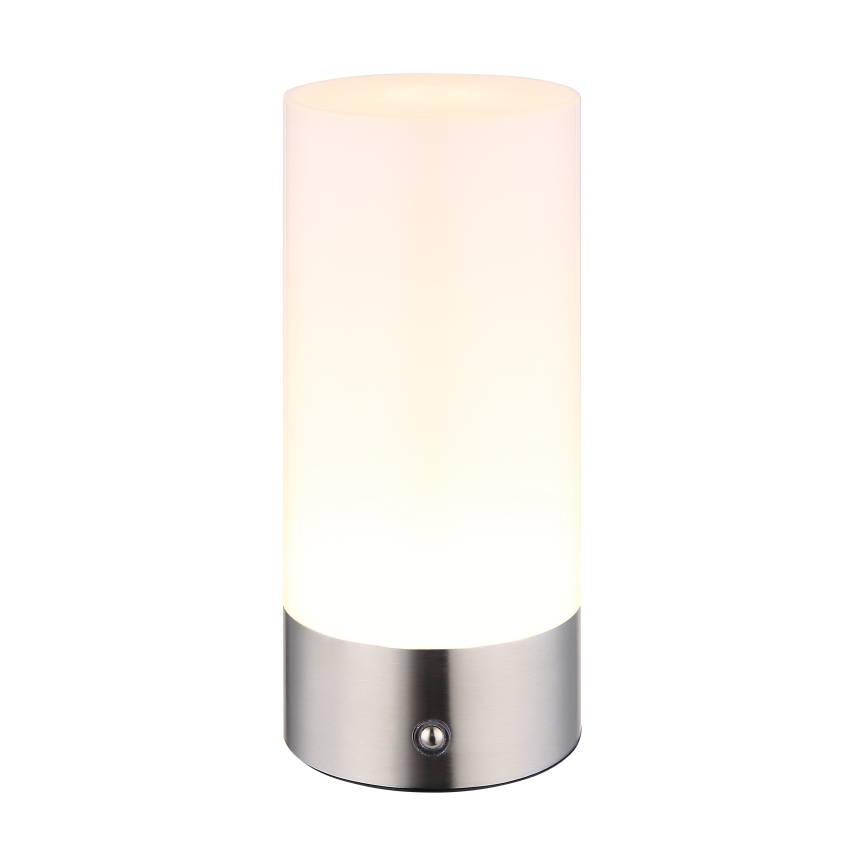 Globo - LED RGBW Dimbaar aanraken buitenshuis tafellamp LED/1,8W/5V 1500 mAh IP44 mat chroom