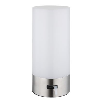Globo - LED RGBW Dimbaar aanraken buitenshuis tafellamp LED/1,8W/5V 1500 mAh IP44 mat chroom
