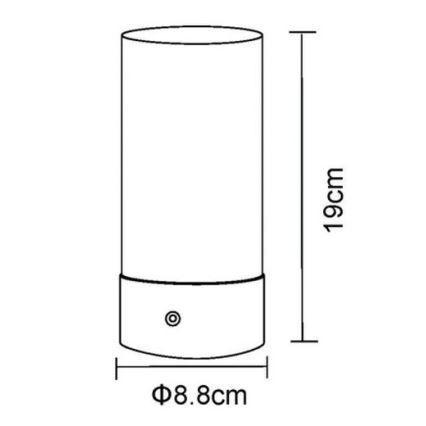 Globo - LED RGBW dimbare touch buiten tafellamp LED/1,8W/5V 1500 mAh zwart