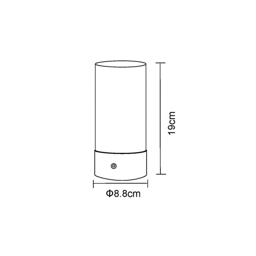Globo - LED RGBW dimbare touch buiten tafellamp LED/1,8W/5V 1500 mAh zwart