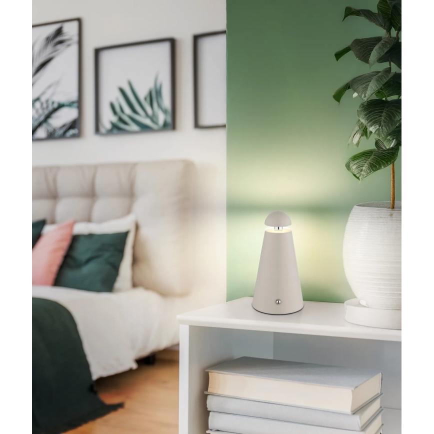 Globo - LED dimbare aanraakgevoelige oplaadbare tafellamp LED/1,2W/5V 1200 mAh 2700/4500/6000K