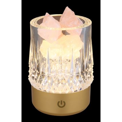 Globo - Dimbaar LED touch tafellampje LED/1W/5V 3000K 1200 mAh goud