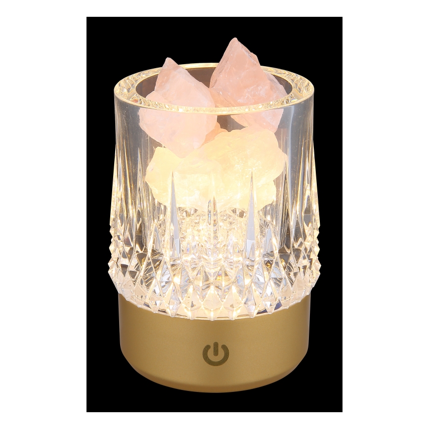 Globo - Dimbaar LED touch tafellampje LED/1W/5V 3000K 1200 mAh goud