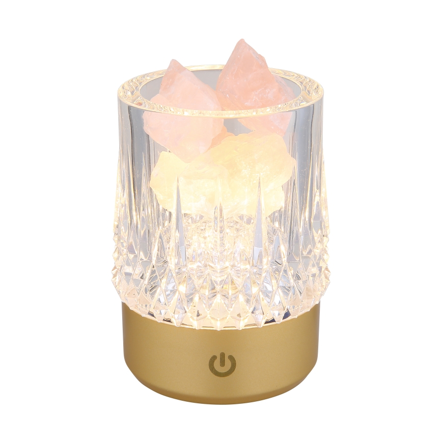 Globo - Dimbaar LED touch tafellampje LED/1W/5V 3000K 1200 mAh goud