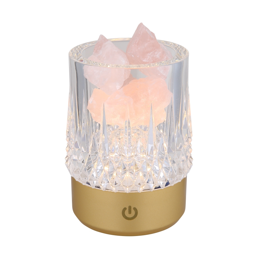 Globo - Dimbaar LED touch tafellampje LED/1W/5V 3000K 1200 mAh goud