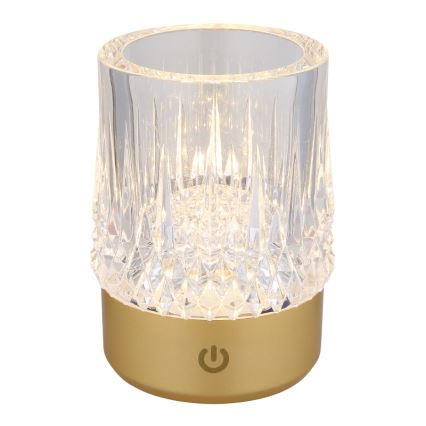 Globo - Dimbaar LED touch tafellampje LED/1W/5V 3000K 1200 mAh goud