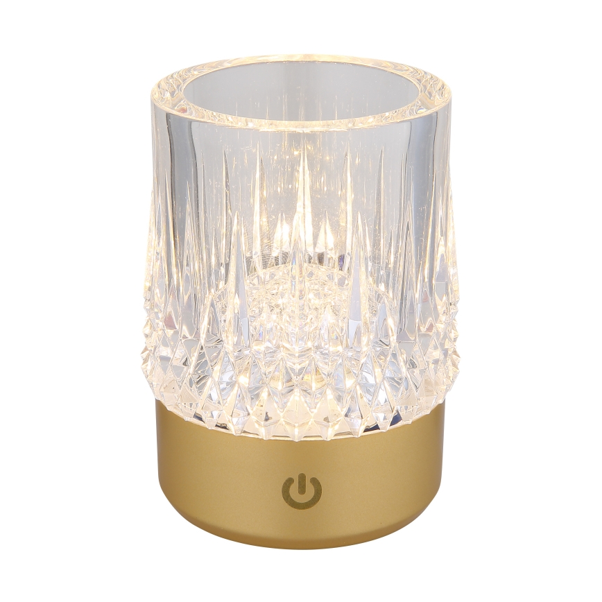Globo - Dimbaar LED touch tafellampje LED/1W/5V 3000K 1200 mAh goud