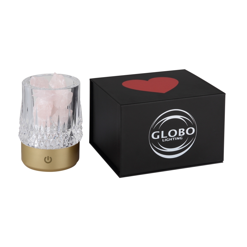 Globo - Dimbaar LED touch tafellampje LED/1W/5V 3000K 1200 mAh goud