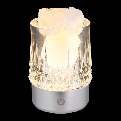Globo - Aanraakdimbare LED-tafellamp LED/1W/5V 3000K 1200 mAh zilver