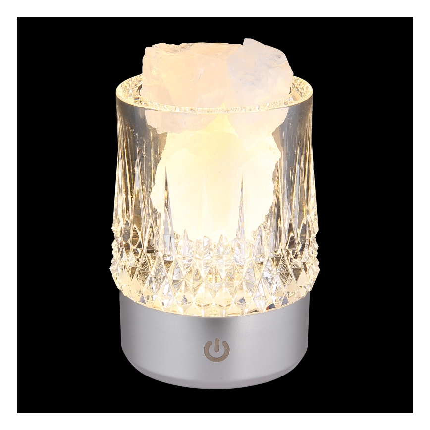 Globo - Aanraakdimbare LED-tafellamp LED/1W/5V 3000K 1200 mAh zilver