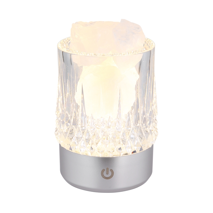 Globo - Aanraakdimbare LED-tafellamp LED/1W/5V 3000K 1200 mAh zilver