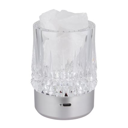 Globo - Aanraakdimbare LED-tafellamp LED/1W/5V 3000K 1200 mAh zilver