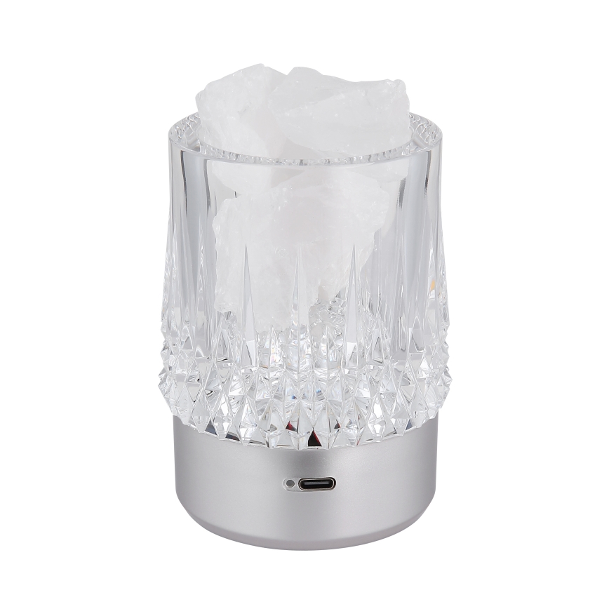 Globo - Aanraakdimbare LED-tafellamp LED/1W/5V 3000K 1200 mAh zilver