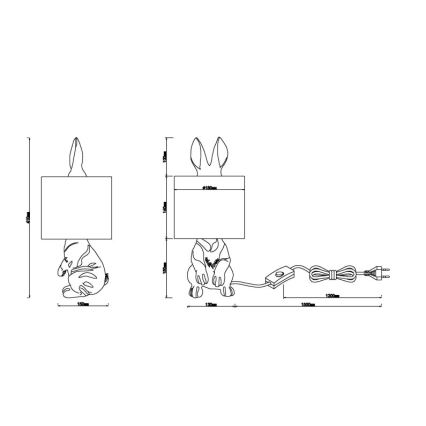 Globo - Tafellamp 1xE27/25W/230V