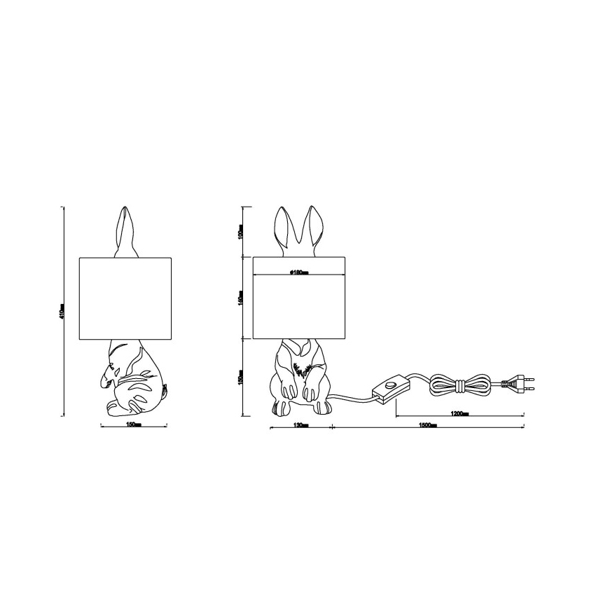 Globo - Tafellamp 1xE27/25W/230V
